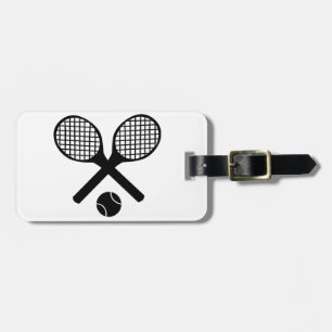 Etiqueta Para Maletas Estafas de tenis y pelota de tenis