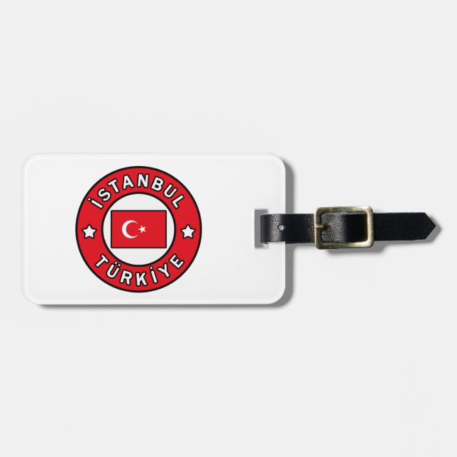 Etiqueta Para Maletas Estambul Türkiye (Frente Horizontal)