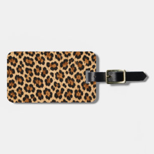 Etiqueta Para Maletas Estampado Clásico de Leopardo Animal