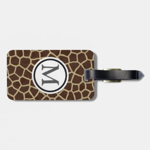 Etiqueta Para Maletas Estampado de girafa