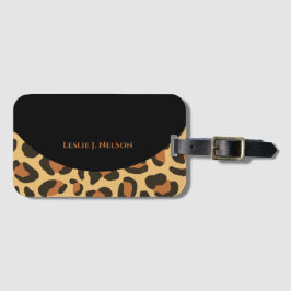Etiqueta Para Maletas Estampado de leopardo elegante Guepardo
