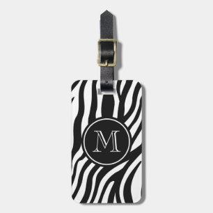Etiqueta Para Maletas Estampado de zebra