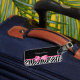Etiqueta Para Maletas Estampado de zebra de moda y cinta rosada con (Front Insitu 3)