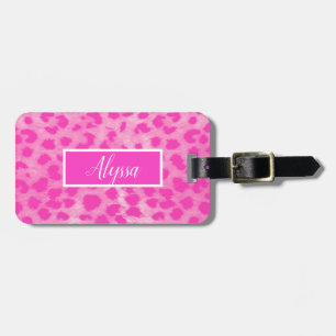 Etiqueta Para Maletas Estampado Personalizado de Animal Guepardo Leopard