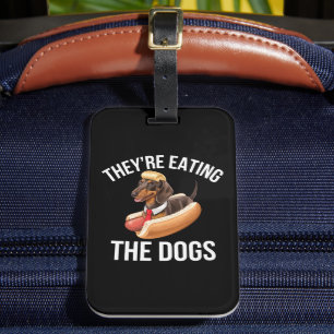 Etiqueta Para Maletas Están Comiendo Los Perros Debate Donald Trump 2024