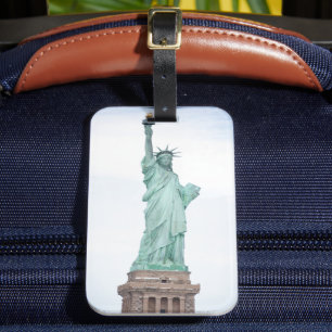 Etiqueta Para Maletas Estatua clásica de la libertad foto de Nueva York