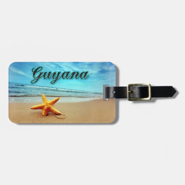 Etiqueta Para Maletas Estepa de Guyana (Frente Horizontal)