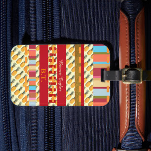 Etiqueta Para Maletas Estilizadas bandas de color personalizadas Pineapp