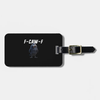 Etiqueta Para Maletas Estilo creativo divertido cuervo F Caw F