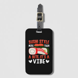 Etiqueta Para Maletas Estilo de sushi más que un bocado