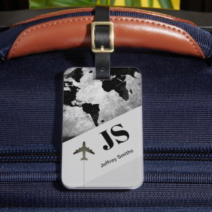 Etiqueta Para Maletas Estilo del nombre personalizado del viajero