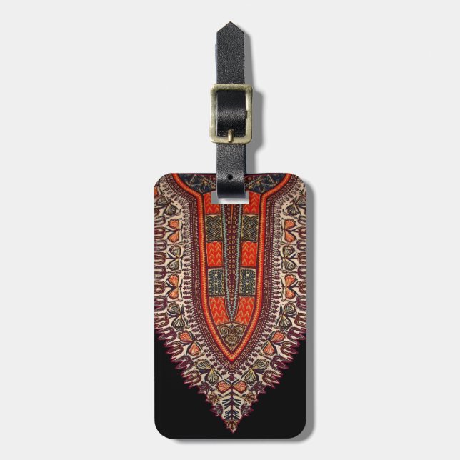 Etiqueta Para Maletas Estilo indio hippie (Frente Vertical)