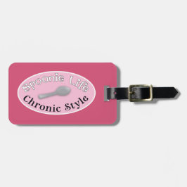Etiqueta Para Maletas Estilo Spoonie - Rosa