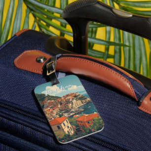 Etiqueta Para Maletas Estilo Vintage Portofino Genova Italia