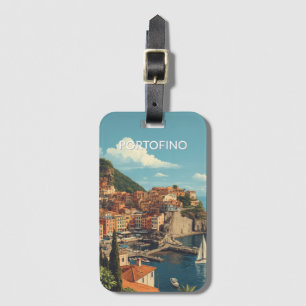 Etiqueta Para Maletas Estilo Vintage Portofino Genova Italia