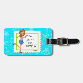 Etiqueta Para Maletas Estoy apenas aquí para la DIVERSIÓN