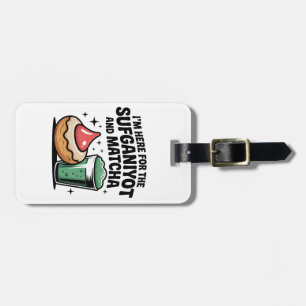 Etiqueta Para Maletas Estoy Aquí Por Sufganiyot Y Matcha Hanukkah Jew