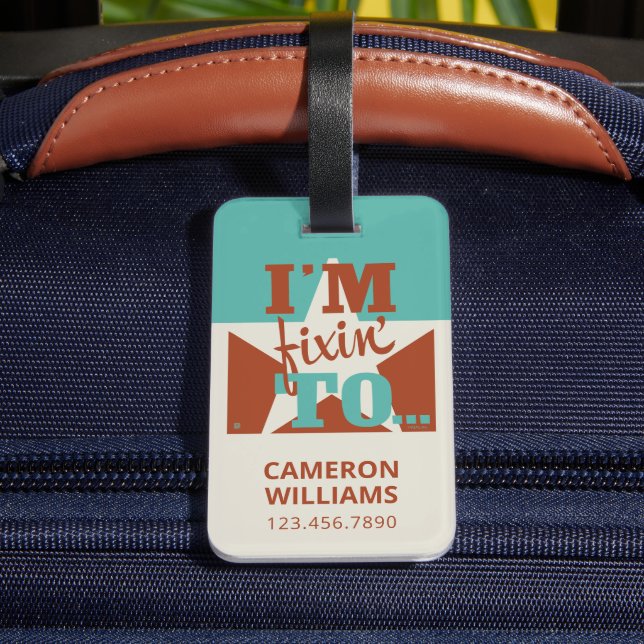 Etiqueta Para Maletas Estoy fijando en (Reverso In Situ)