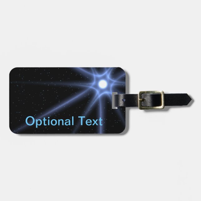 Etiqueta Para Maletas Estrella brillante (Frente Horizontal)