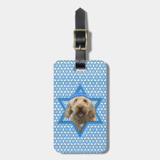 Etiqueta Para Maletas Estrella de Jánuca de David - GoldenDoodle