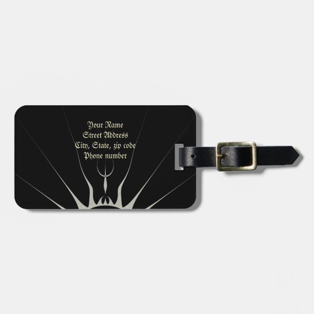 Etiqueta Para Maletas Estrella dorada (Frente Horizontal)