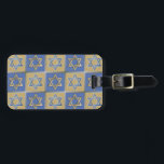 Etiqueta Para Maletas Estrella Judaica De David Metalizado Gold Blue<br><div class="desc">Está viendo la colección de diseño de Lee Hiller. Coleccionista,  ropa,  regalos y objetos de colección Lee Hiller Photography o colección de arte digital. Puedes ver su fotografía de la naturaleza en http://HikeOurPlanet.com/ y seguir su blog de senderismo dentro del Parque Nacional de Hot Springs.</div>