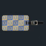 Etiqueta Para Maletas Estrella Judaica De David Metalizado Gold Blue<br><div class="desc">Está viendo la colección de diseño de Lee Hiller. Coleccionista,  ropa,  regalos y objetos de colección Lee Hiller Photography o colección de arte digital. Puedes ver su fotografía de la naturaleza en http://HikeOurPlanet.com/ y seguir su blog de senderismo dentro del Parque Nacional de Hot Springs.</div>