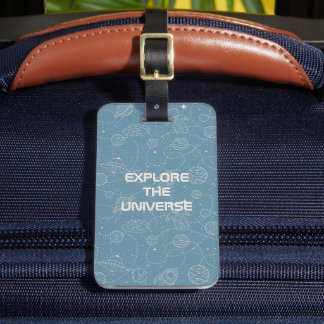 Etiqueta Para Maletas Estrella universal de galaxia de exploración espac