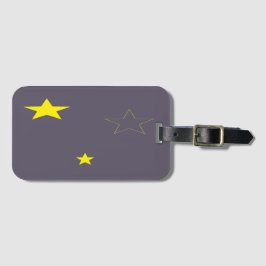 Etiqueta Para Maletas Estrellas de color de carbón vegetal