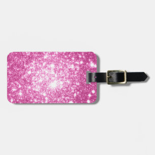 Etiqueta Para Maletas Estrellas Rosa Fucsia