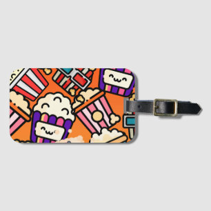 Etiqueta Para Maletas Estuche Cute kawaii Popcorn iPhone / iPad