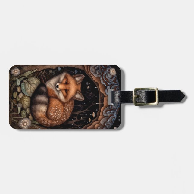 Etiqueta Para Maletas Estuche Midnight Fox Wallet (Frente Horizontal)