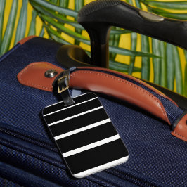 Etiqueta Para Maletas Estuche para iPhone de franjas blancas y negras