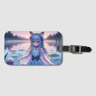 Etiqueta Para Maletas Ethereal Water Anime Catgirl