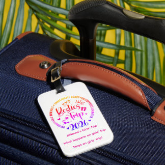 Etiqueta Para Maletas ¡Etiqueta de equipaje para viaje de chicas! person