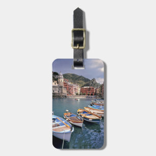 Etiqueta Para Maletas Europa, Italia, Vernazza. Barcos pintados con colo
