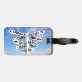 Etiqueta Para Maletas Europa itinerante