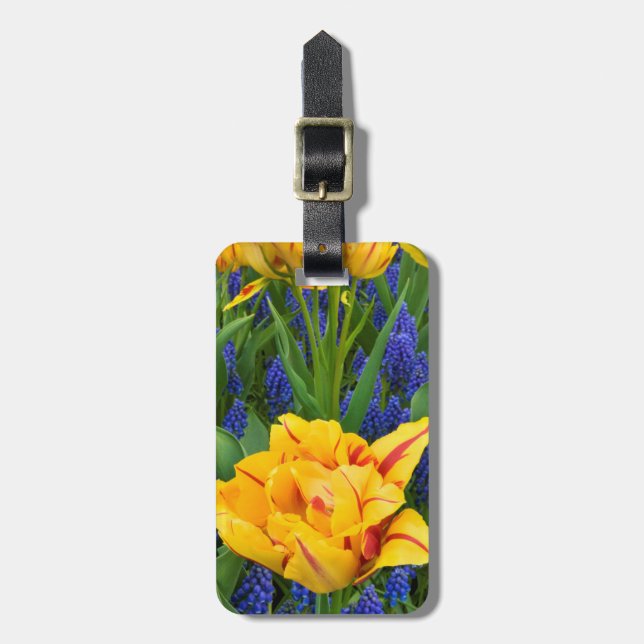 Etiqueta Para Maletas Europa, Países Bajos, Lisse.Tulipanos (Frente Vertical)