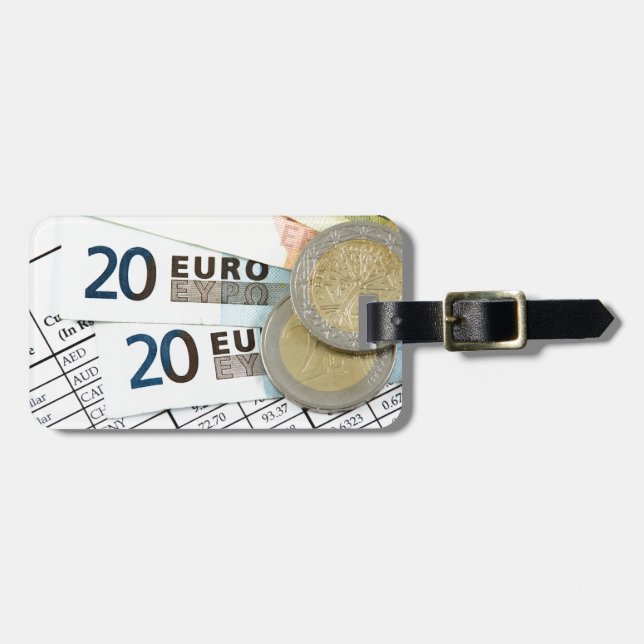 Etiqueta Para Maletas Euros (Frente Horizontal)