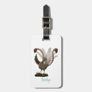 Etiqueta Para Maletas Excelente ilustracion de personalizado de lyrebird