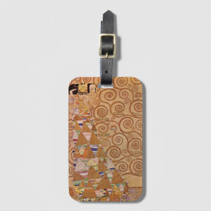 Etiqueta Para Maletas Expectativa de Klimt Vintage Art Nouveau