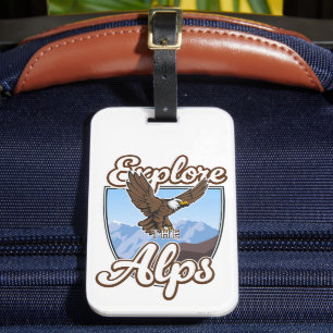 Etiqueta Para Maletas Explora los Alpes