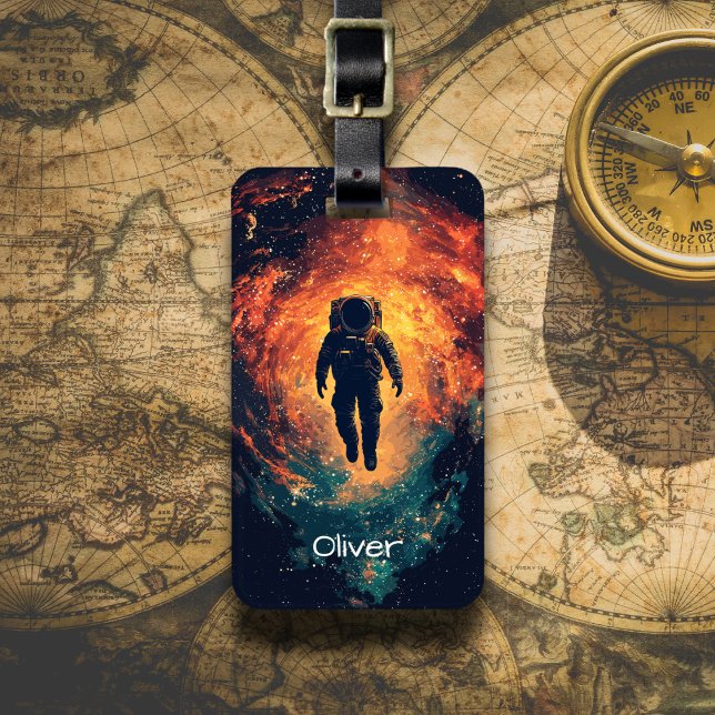 Etiqueta Para Maletas Explorador Cósmico (Subido por el creador)