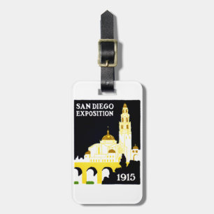 Etiqueta Para Maletas Exposición de San Diego de 1915