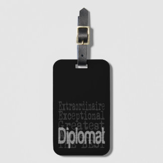 Etiqueta Para Maletas Extraordinaria diplomática
