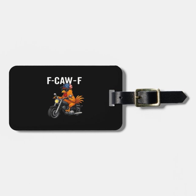Etiqueta Para Maletas F-Caw-F Chicken Classic Aesthetic Graphic (Frente Horizontal)