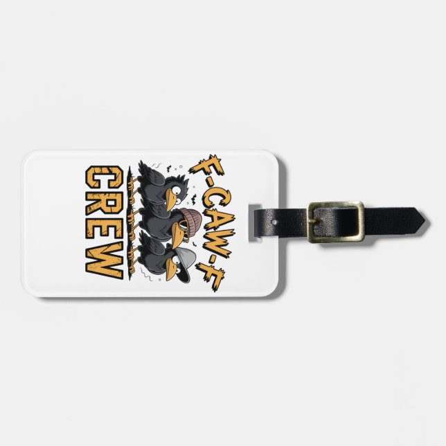 Etiqueta Para Maletas F-Caw-F Crew Funny Parking Cousinfit (Frente Horizontal)