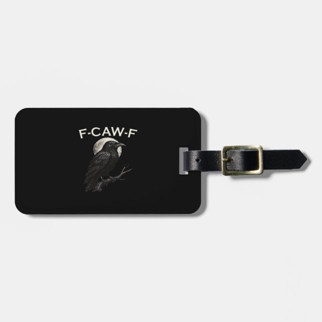 Etiqueta Para Maletas F-Caw-F Crow Funny Crow F-Caw-F Gear Vintage Graph (Frente Horizontal)