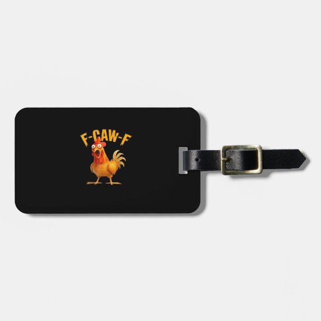 Etiqueta Para Maletas F-Caw-F Retro Clásico (Frente Horizontal)