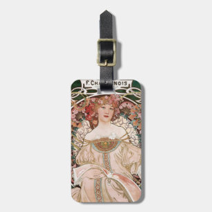 Etiqueta Para Maletas F. Champenois Imprimeur-Editeur de Alphonse Mucha